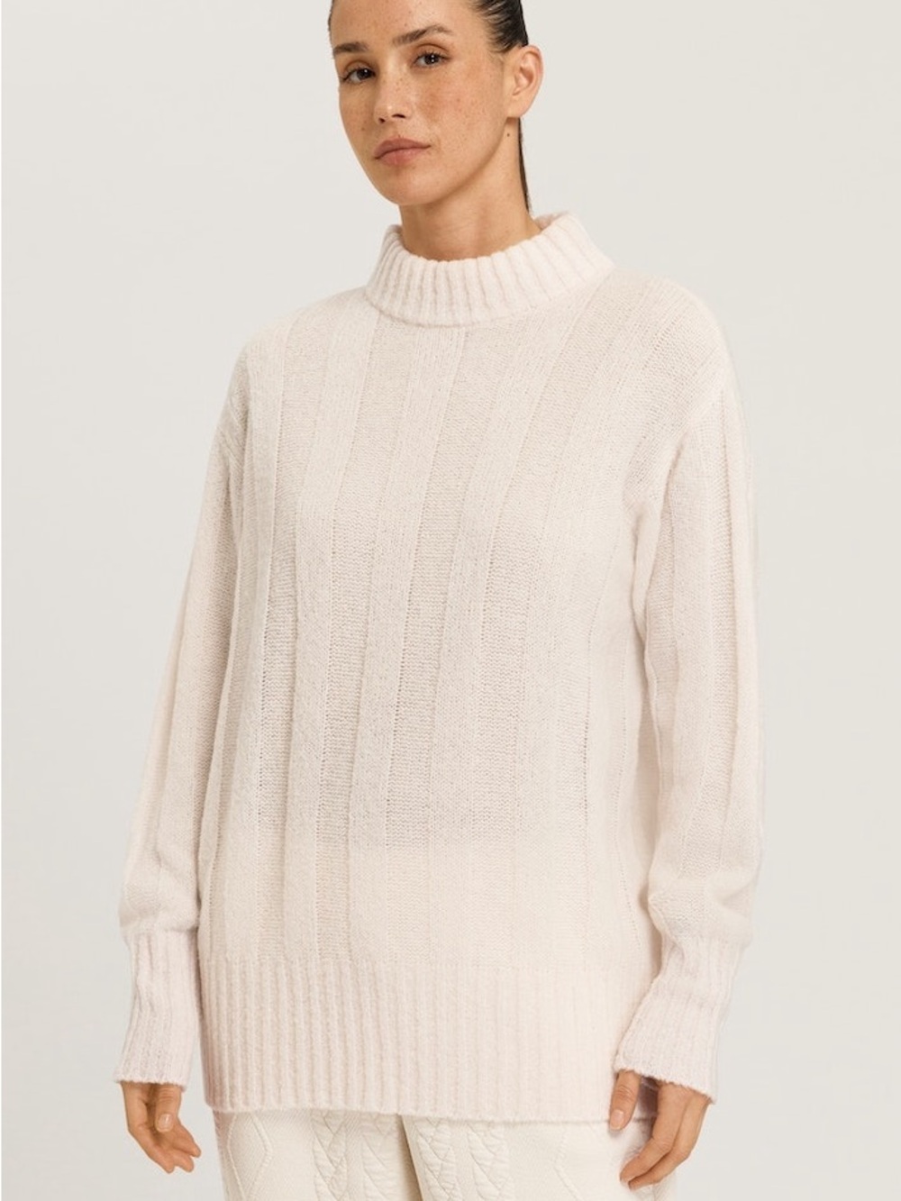 Hanro Soft White Knit Sweater